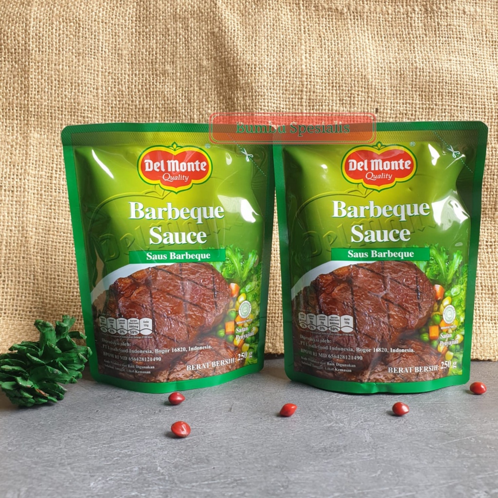 Delmonte Barbeque Sauce / Del Monte BBQ Saus Pouch / BBQ 250gr