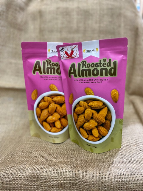 Fiber Roasted Almond / Almond Panggang 225gr