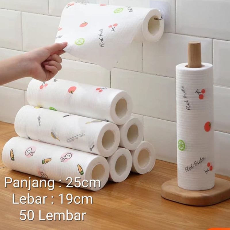 Tissue Gulung Dapur Multifungsi Bisa Di Cuci - Motif