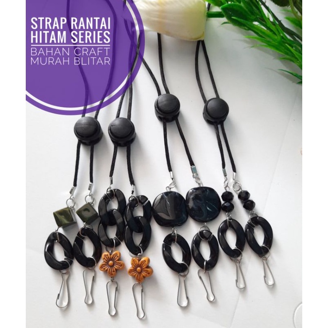 strap 2in 1 Rantai Hitam Series