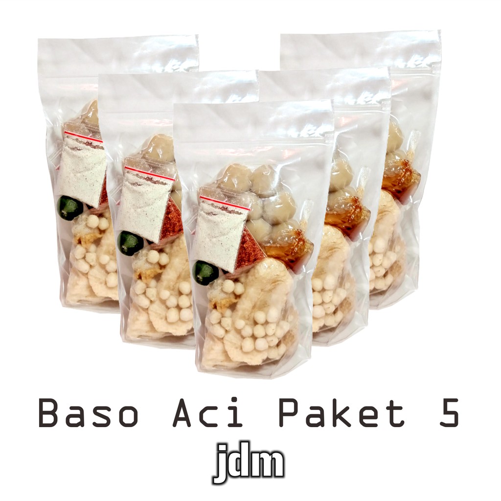 

Baso Aci instan, BoCi, Bacigar (Paket 5 Bks)