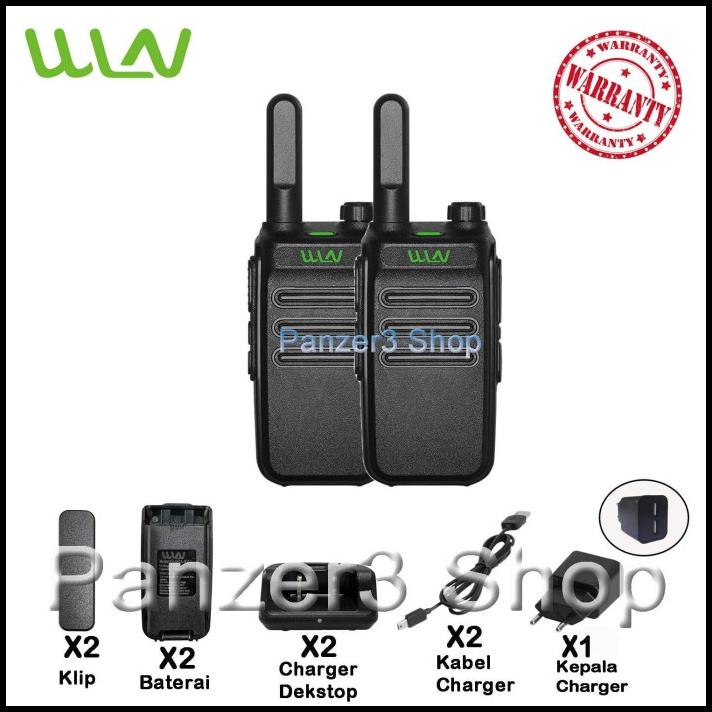 Walkie Talkie Wln Kd-C32 (Isi 2 Pcs) Hitam Baterai 1500Mah