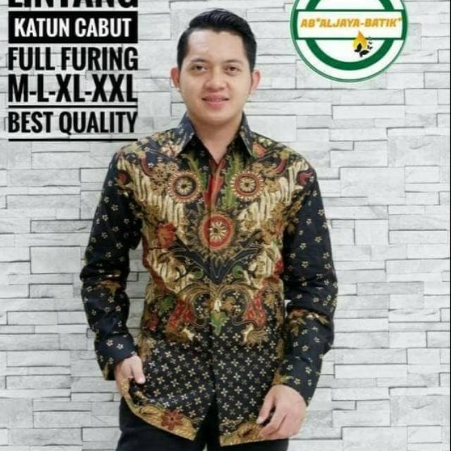 Kemeja Batik Nawang Lintang Terbaru Bahan Katun Batik Cabut Lapis Furing