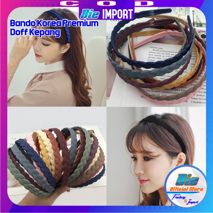 Bando Doff Korea Premium Motif Kepang Impor Best Seller