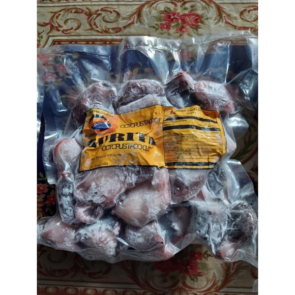 Gurita 1kg potong kaki gurita tako takoyaki okonomiyaki  halal baby octopus frozen boiled