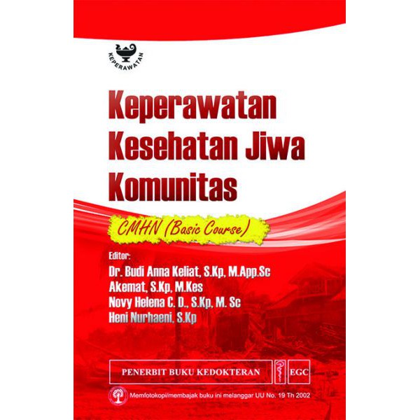 Buku Jiwa ORIGINAL - Buku Keperawatan Kesehatan Jiwa Komunitas - CMHN Basic Course Budi Anna Keliat 