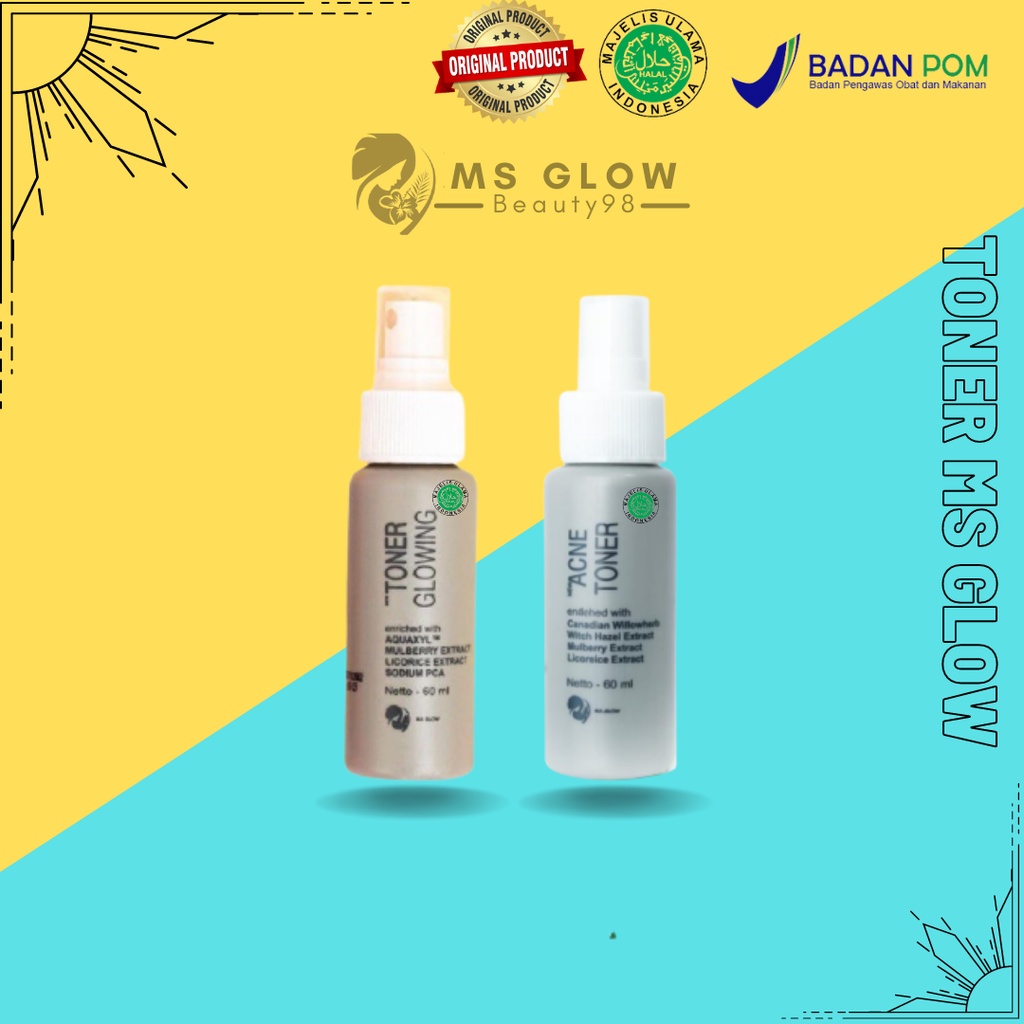 Toner Glowing Ms Glow/Ms Glow Toner Acne/Glowing Toner Ms Glow/Ms Glow Toner Acne/Acne Toner Ms Glow