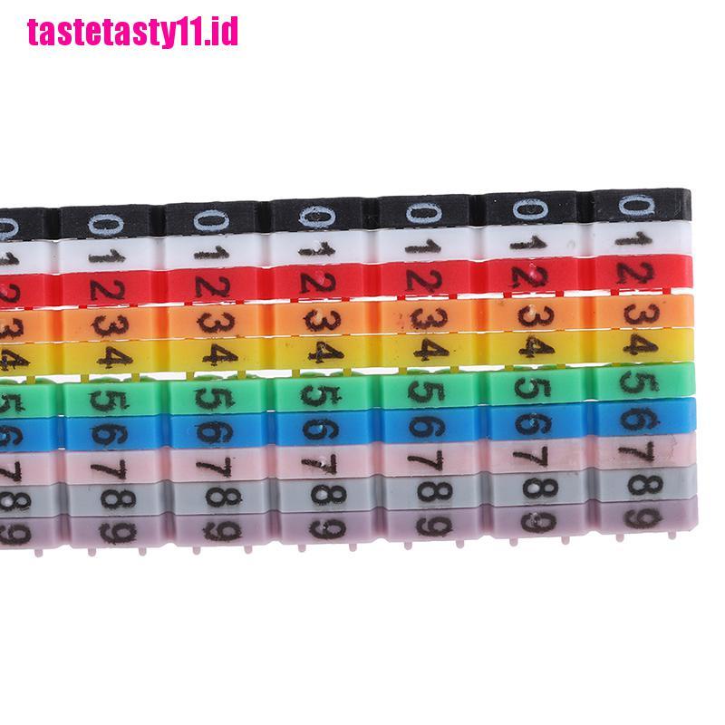 100 Pcs / lot Label Penanda Kabel RJ45 CAT5 / CAT6 Tahan Air