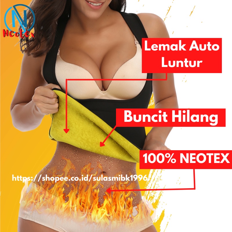 Pembakar Lemak Korset Neotex Pelangsing Perut Corset Wanita Penghancur Lemak Tubuh