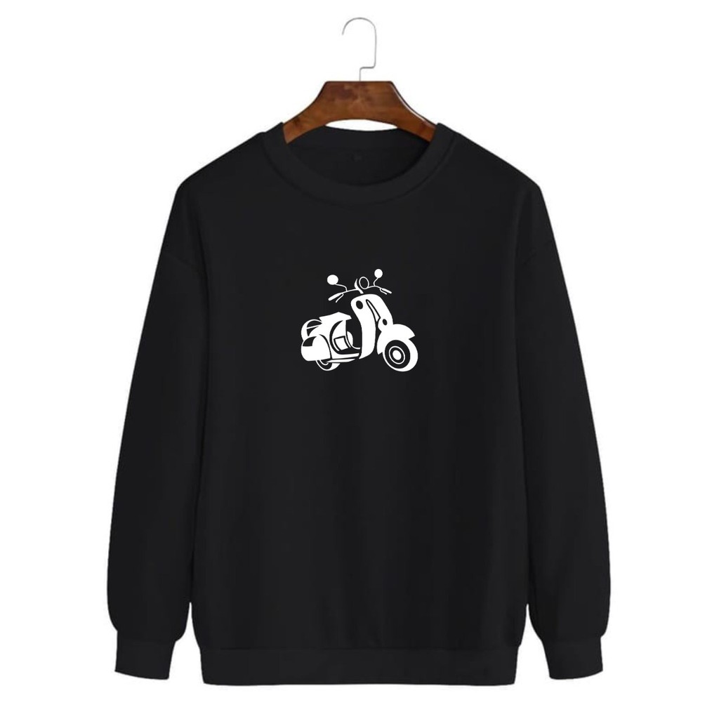 BAJU SWEATER VESPA / BAJU KAOS LENGAN PANJANG KEREN / BAJU SWEATSHIRT KEKINIAN