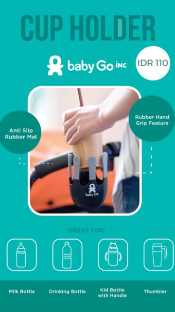 Babygo Inc Cup Holder / and Phone Holder Clip Baby go - babygoinc