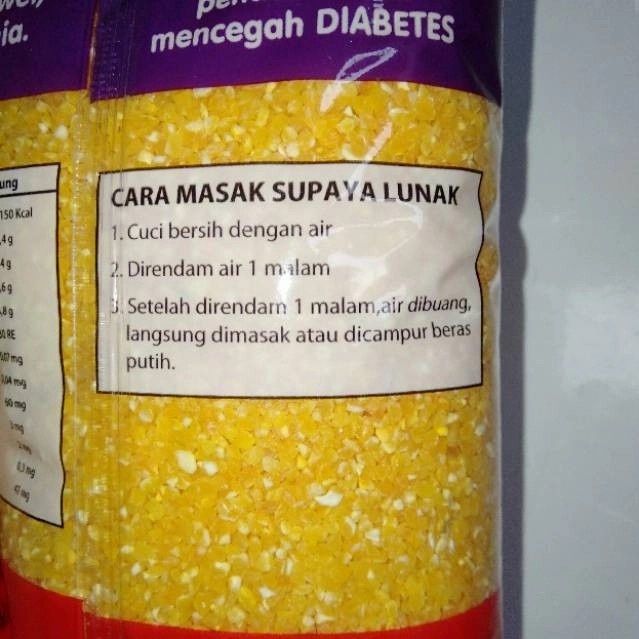

gr20111r Beras Jagung Dollar 500 Gram Organik Untuk Diet Diabetes Sv012Ss