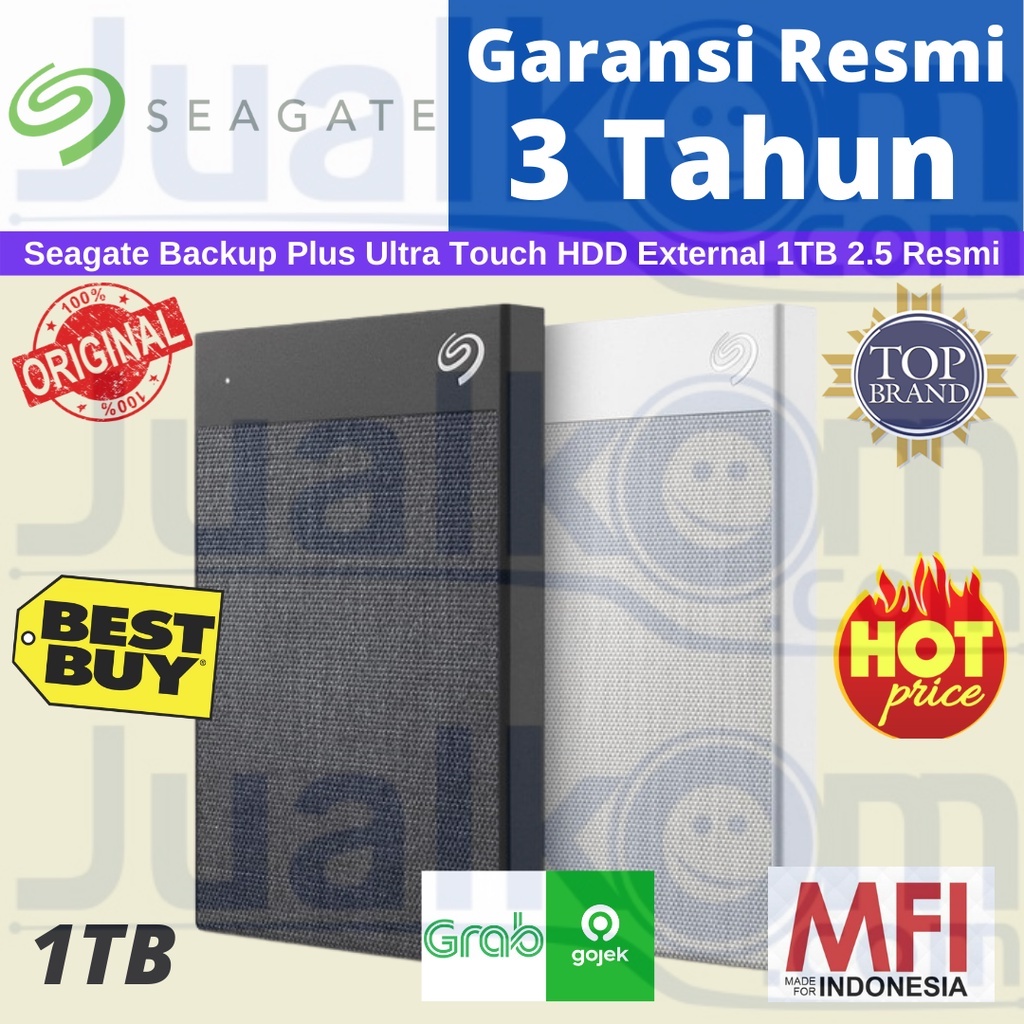 Seagate Ultra Touch Hardisk Eksternal 1TB USB 2.5 Resmi