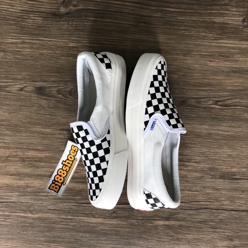 ( PROMO 100% BAYAR COD ) VANS SLIP ON &amp; Mules Catur BNIB Unisex Chekerboard Og