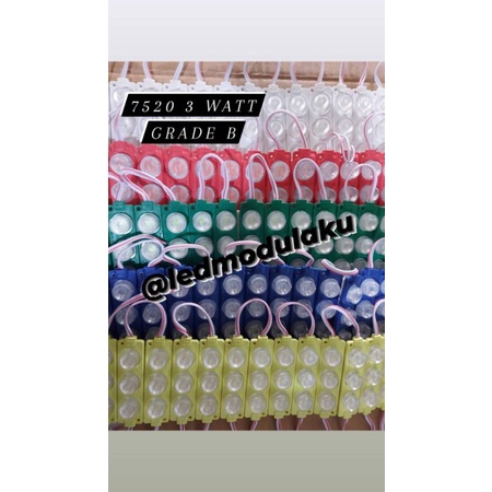 Led Modul 3030 3W 3 LED tipe 7520 24V AAA (20 pcs)