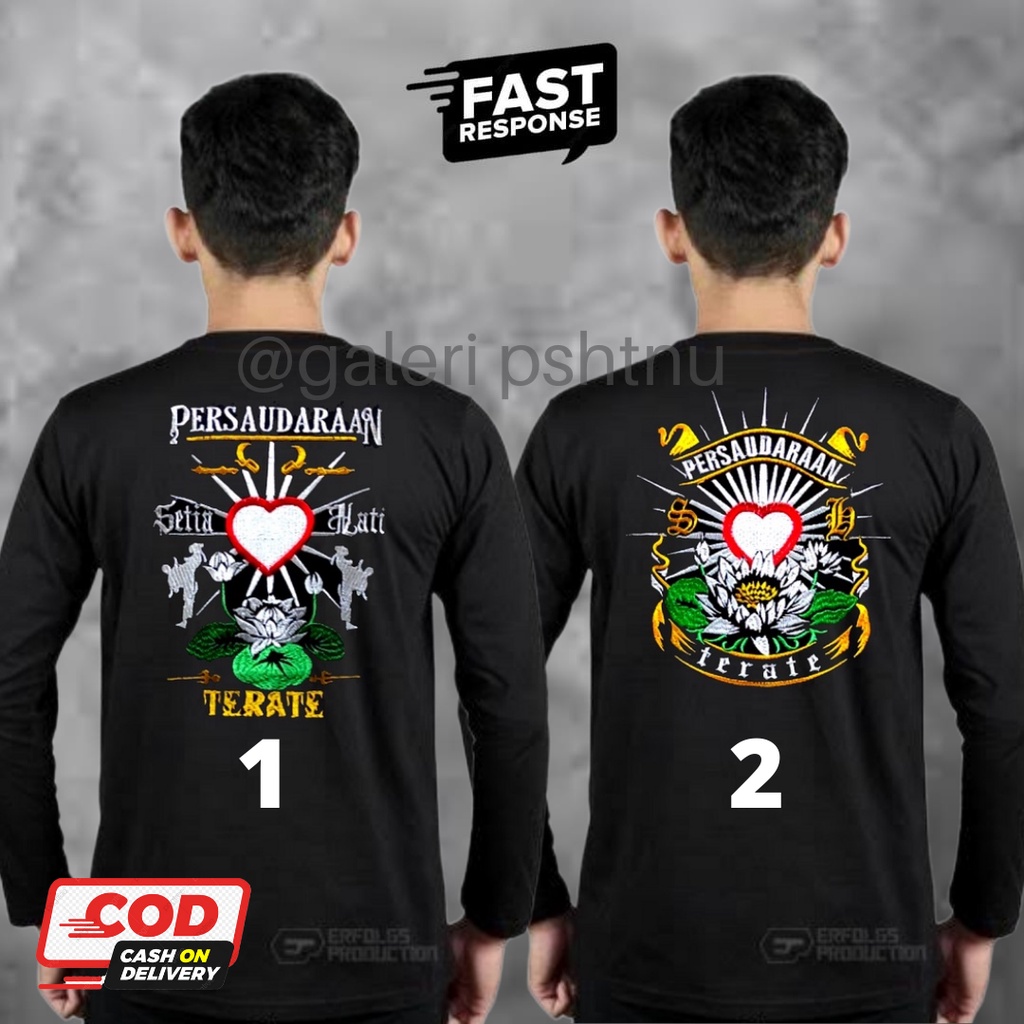 kaos psht lengan panjang - kaos psht lengan panjang bordir - kaos psht lengan panjang distro - kaos 