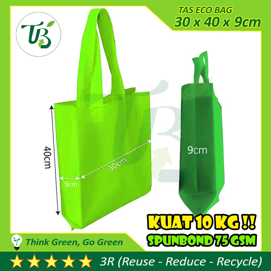 

Goodie bag Tas Spunbond TBI - ECO M 30 x 40 x 9cm untuk seminar souvenir bukan paper bag paperbag