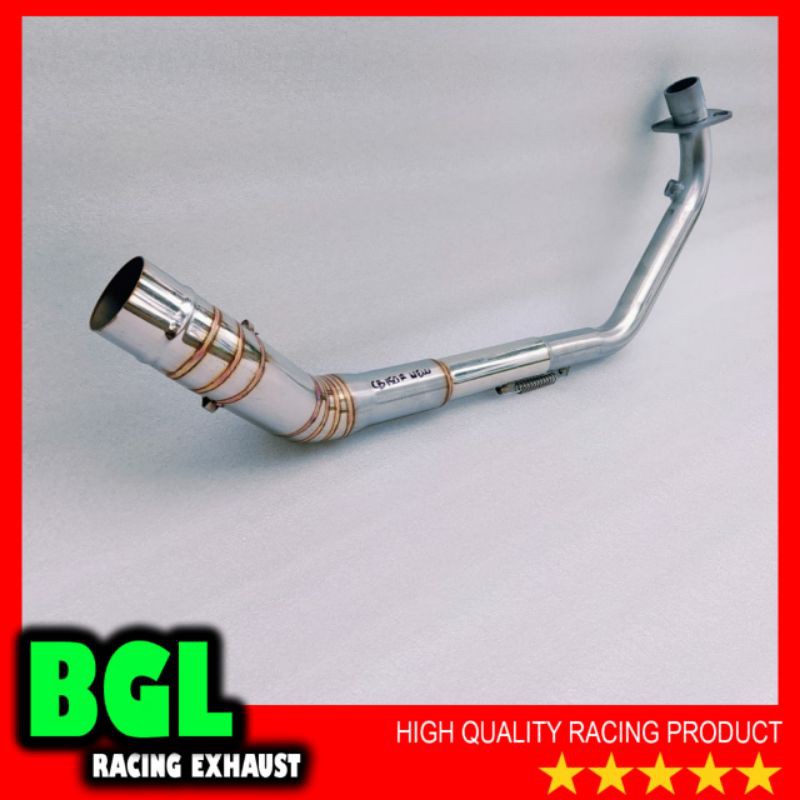 pipa leher knalpot racing Honda Sonic 150 stainles leheran knalpot racing sonic 150R Supra GTR-2