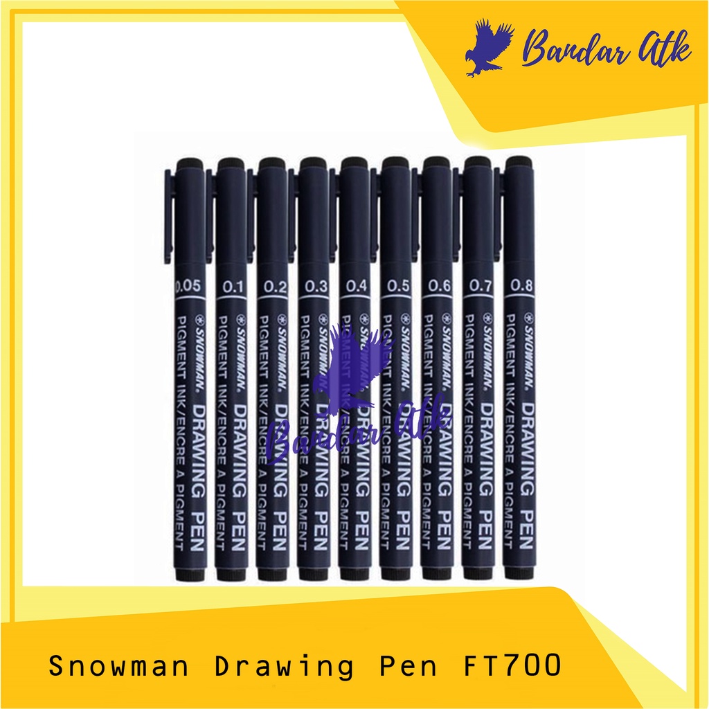 

Drawing Pen Snowman FT700 Black [1 PCS]