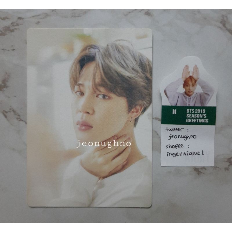 BTS JIMIN ONEUL CLIPBOARD PHOTOCARD