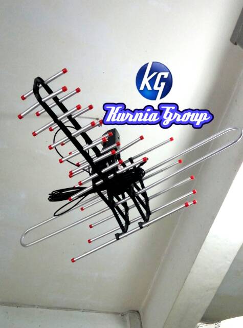 2KG !!! Antena Remote Outdor Tipe 850 &amp; 950 + Kabel &amp; Boster Antena TV Hasil Jernih Rotoating Anttena LED TABUNG DIGITAL Super Peka Gambar Jernih