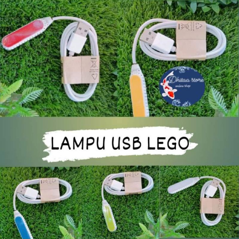 Lampu hias aquarium lego Led USB
