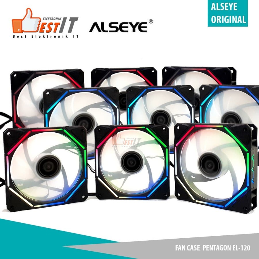 Alseye Fan Case Pentagon EL-120 A-RGB Kit Controller - ( isi 3pcs )