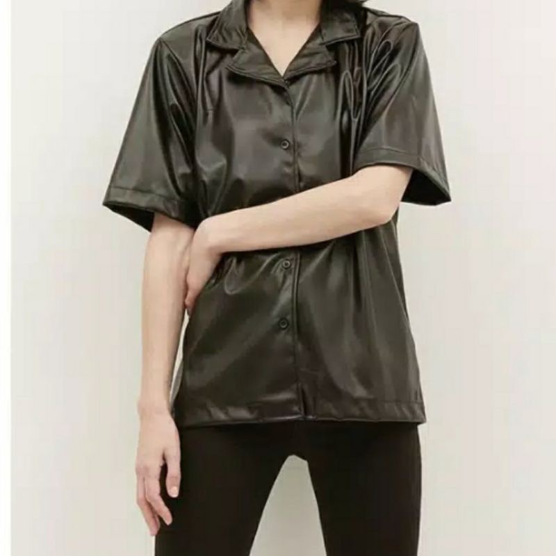 Leather Shirt/Kemeja Kulit/Leather Jacket /Jaket kulit