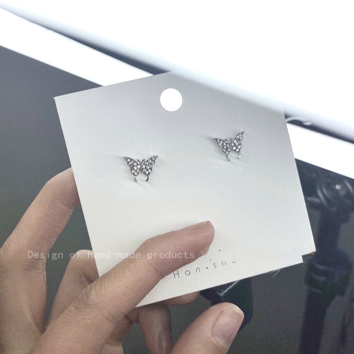 Butterfly Earrings Korean Version Super Fairy Temperament Simple Wild Ear Bone Clip