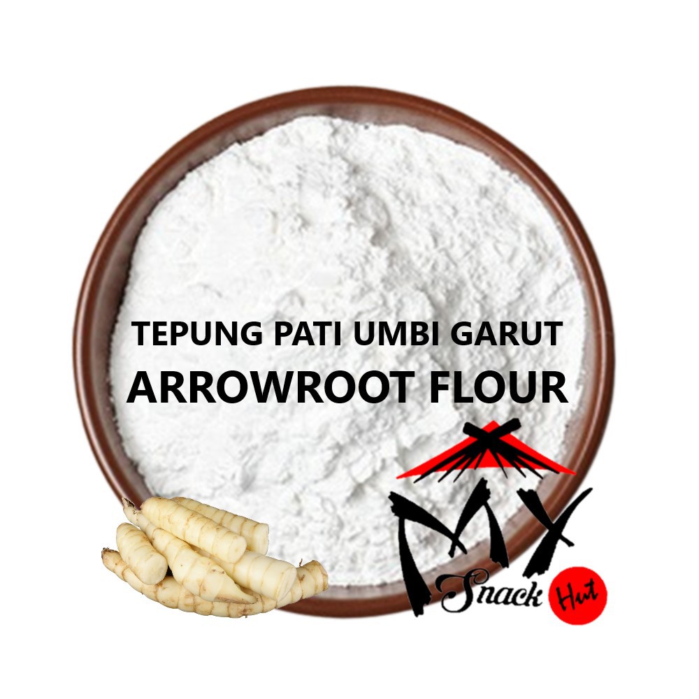 TEPUNG LARUT 250GR - PATI UBI UMBI GARUT SUPER ORGANIK ARARUT ARROWROOT FLOUR POWDER ANGKRIK ASAM LAMBUNG KERUT PERET