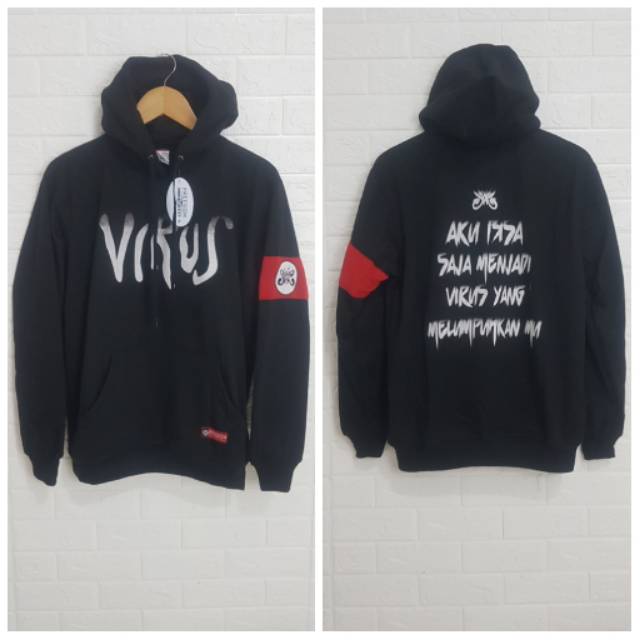 SWEATER HOODIE SLANK | VIRUS | NGANGKANG STORE