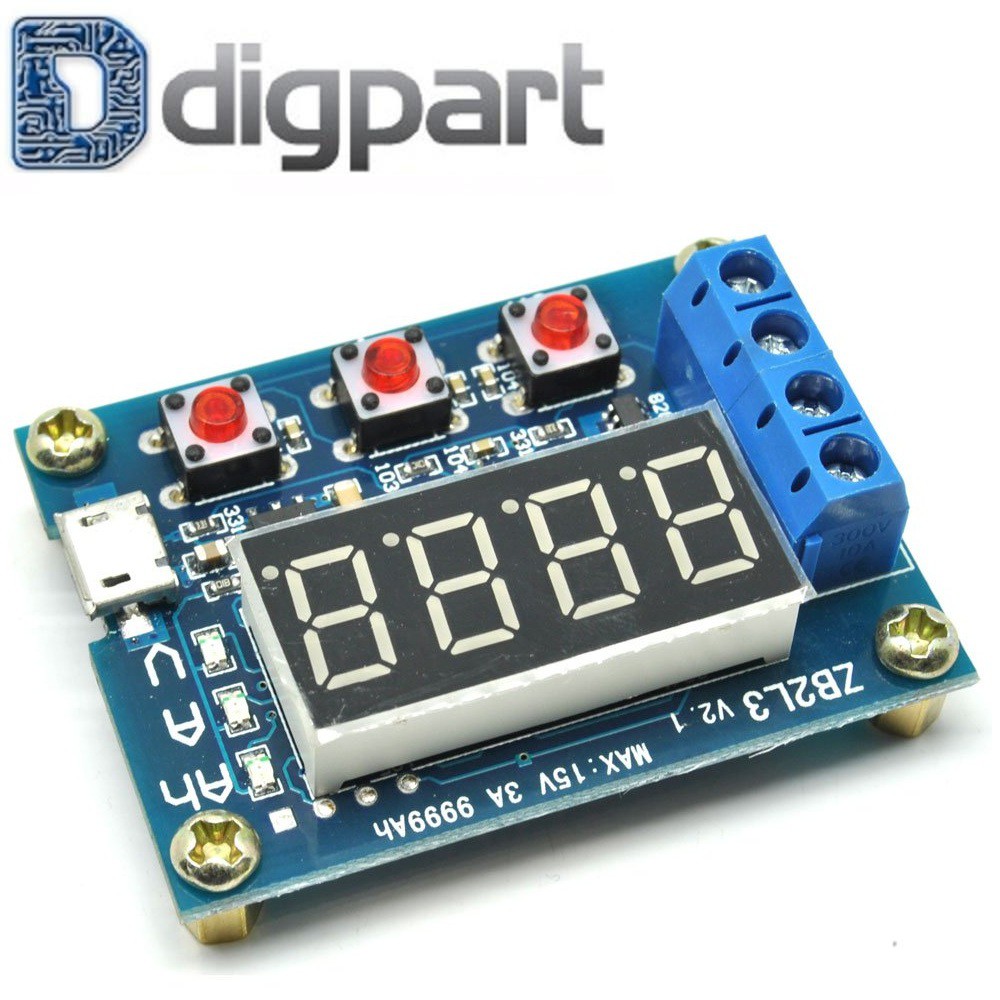Power Battery Capacity Tester Ah Meter ZB2L3 LED Battery Discharge