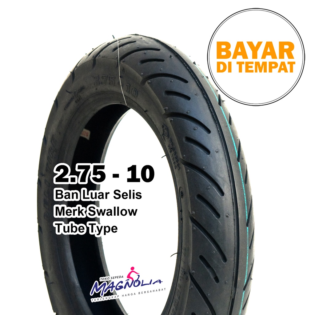 Jual Ban Luar Selis Sepeda Listrik 2.75 Ring 10 Merk Swallow | Shopee ...