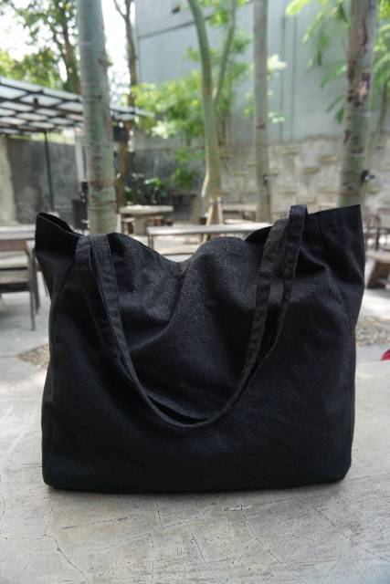 TOTEBAG POLOS BLACK / NUDIE BAG