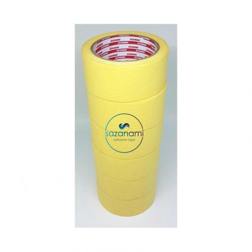 MASKING TAPE 2&quot; INCH x 15m Sazanami ISOLASI LAKBAN KERTAS - Kuning