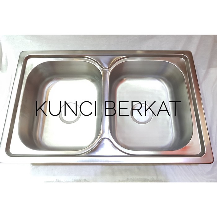 Bak Cuci Piring/Zink/Sink/2 Bowl/2 Lubang/Stainless/Dapur/Kitchen set