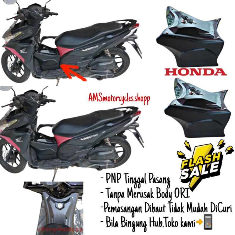 Aksesoris Box Depan Vario 125/150 Led old
