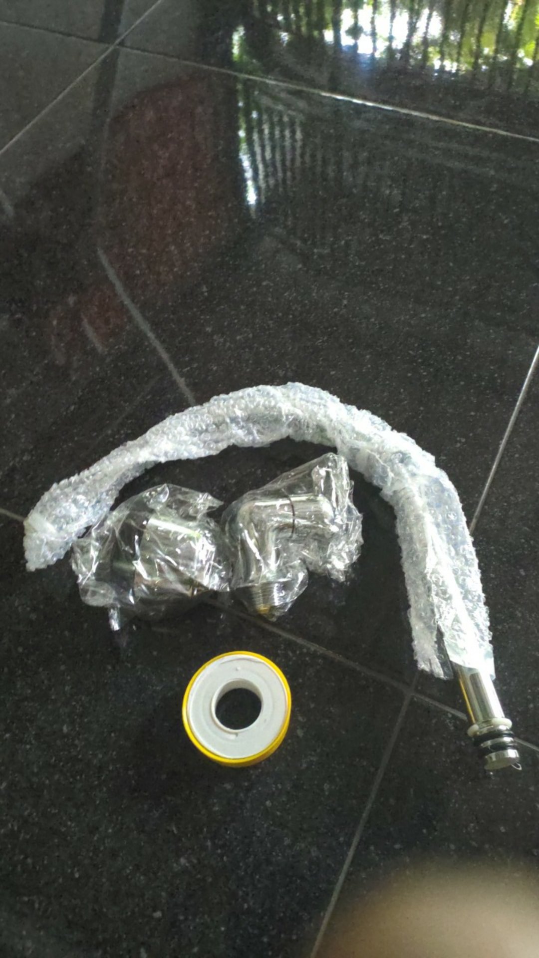 Kran 3/4 Tembok Mini Cebol Model Onda Gagang Biru Kuat Babet Kualitas