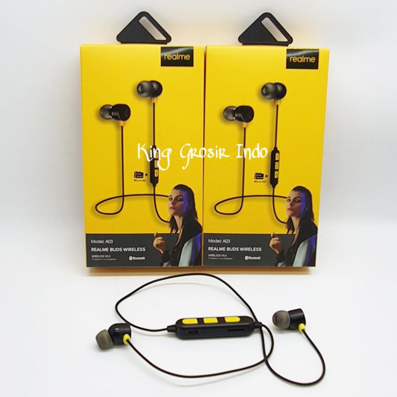 Realme Buds Wireless MJ-6700 / Headset Bluetooth Sport Realme Buds Wireless