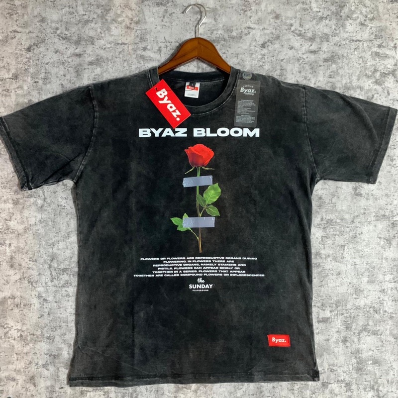 T Shirt BYAZ Rose Bloom Washing