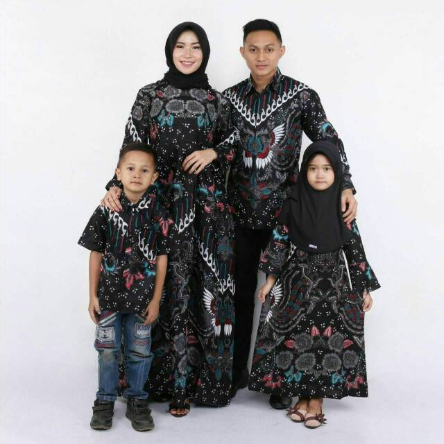 Batik Couple keluarga sania ruffle ori ndoro jowi dnt mataram