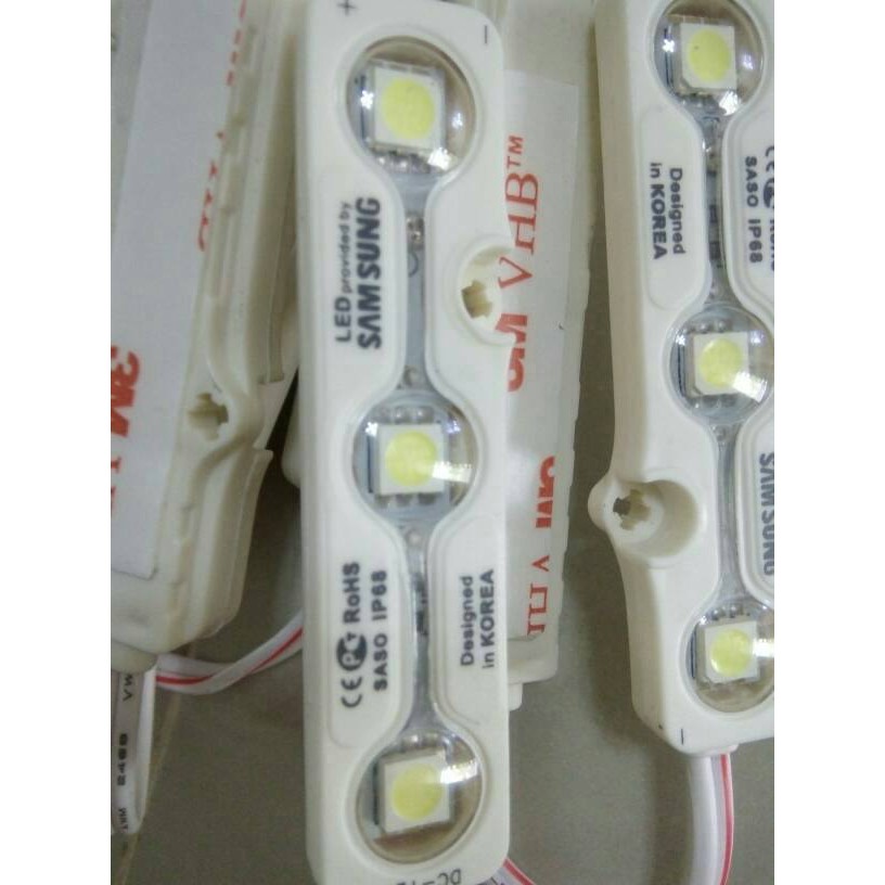 TERMURAH MODUL LAMPU LED STRIP 5050 SAMSUNG WATERPROOF GARANSI 2TAHUN LED 3MATA/LED MODULE