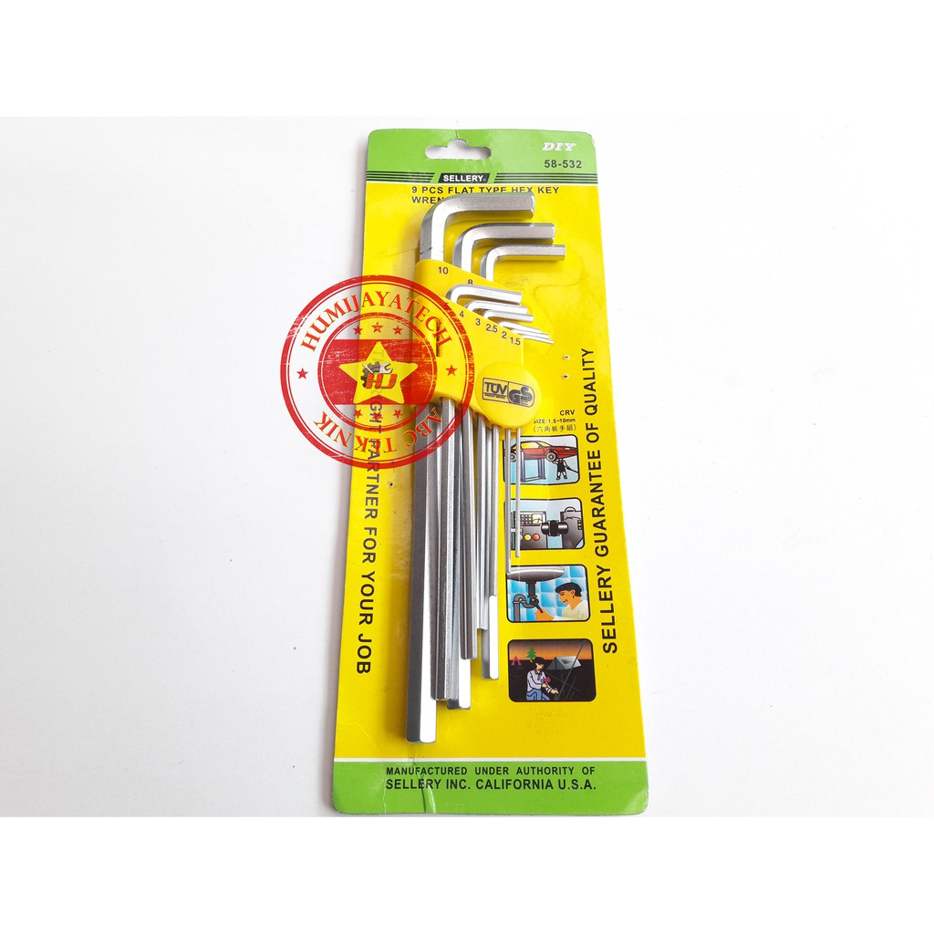 Kunci L Set Long Sellery