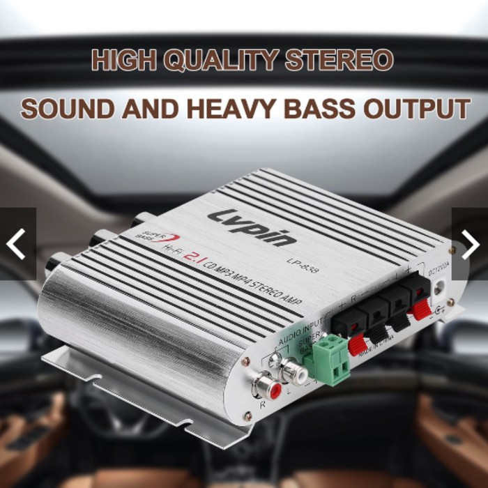 PROMO Lvpin Car Hi Fi Audio power Amplifier / ampli 12V 200W super bass subwoofer Mobil berkualitas
