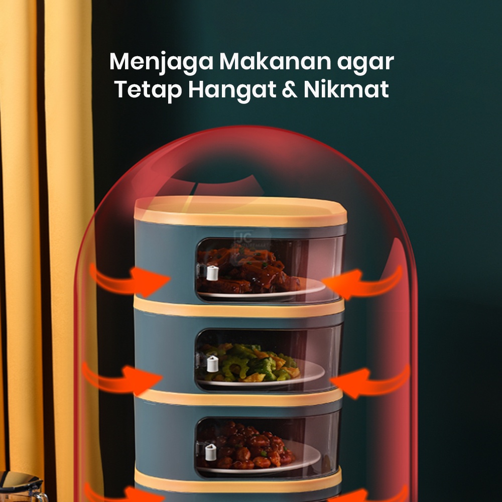 TUDUNG SAJI SUSUN PORTABLE |KOTAK PENYIMPANAN MAKANAN | STORAGE BOX