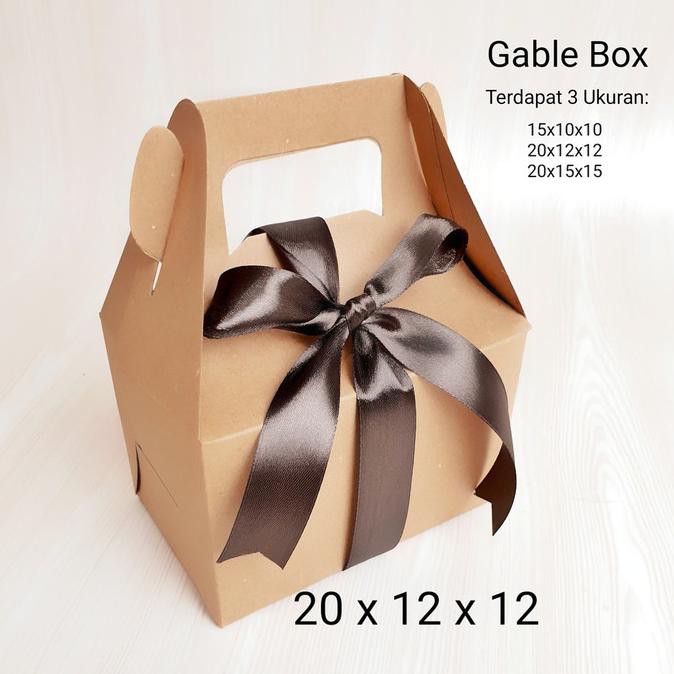 

BARU Gable Box Dus kue tenteng 20x15