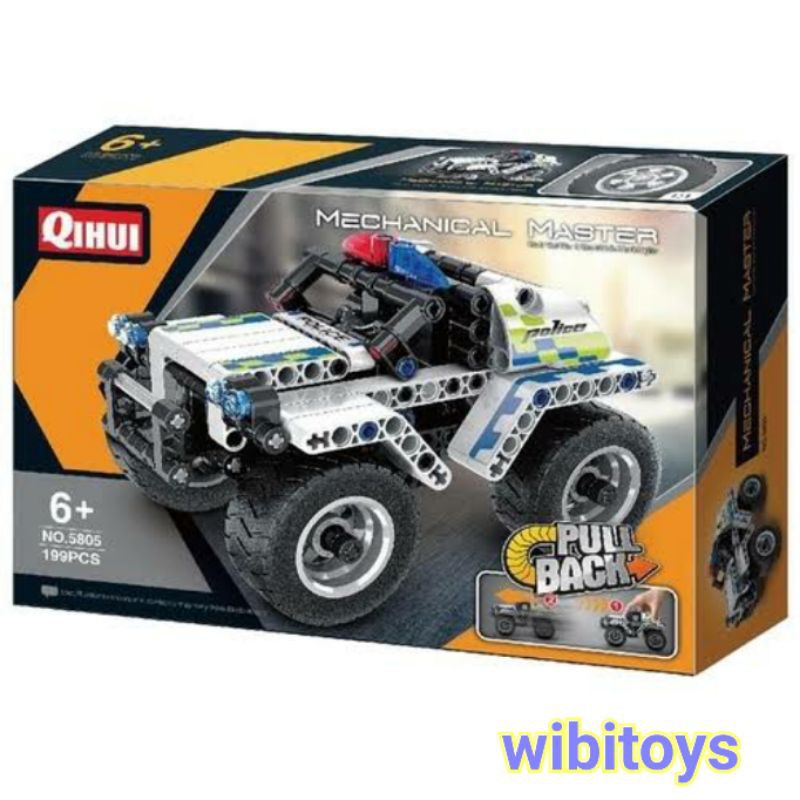 Mainan Mobil Jeep Mechanical Master Pull Back Qihui 5805