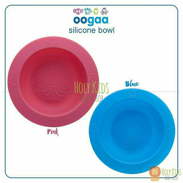 oogaa - silicone bowl PERALATAN MAKAN BAYI MPASI MANGKOK SENDOK SILIKON