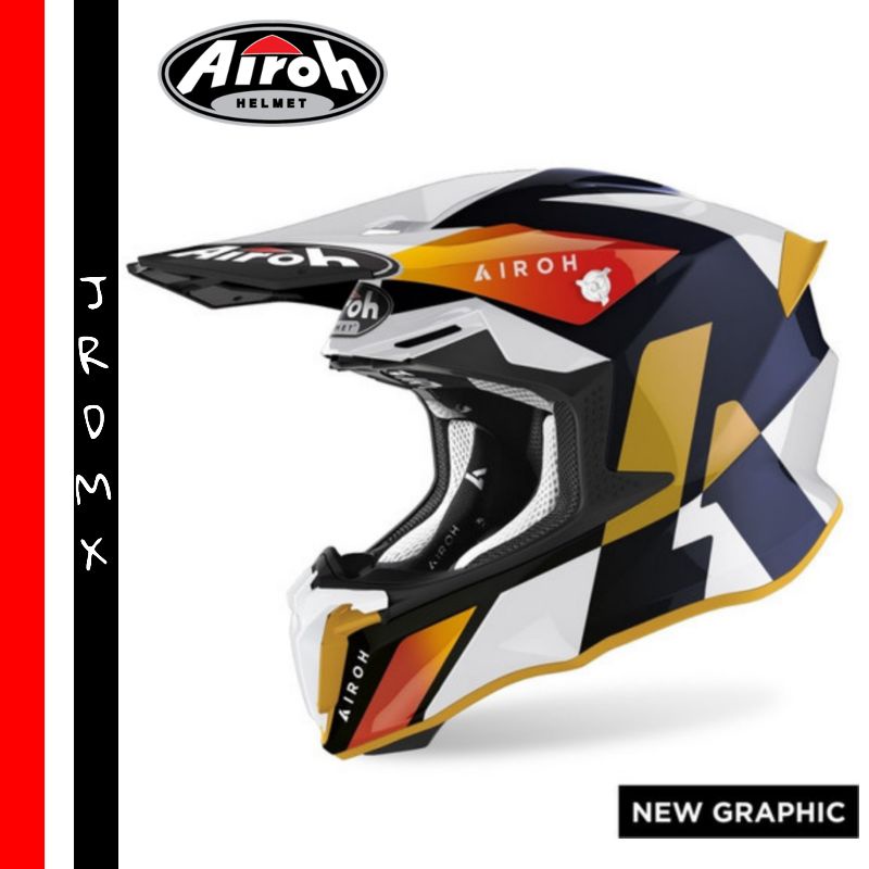 AIROH TWIST 2.0 LIFT WHITE GLOSS HELM CROSS AIROH TWIST 2.0 ORIGINAL