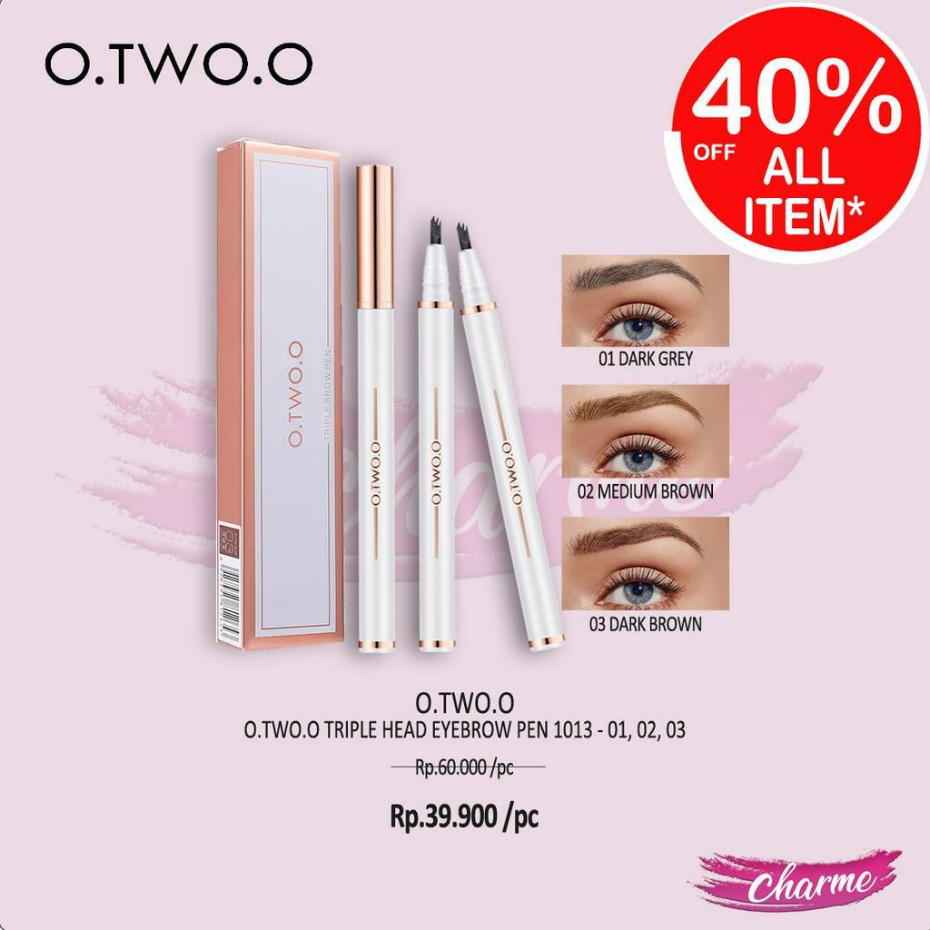 (READY &amp; ORI) O.TWO.O Otwoo Triple Heads Eyebrow Pen 1013